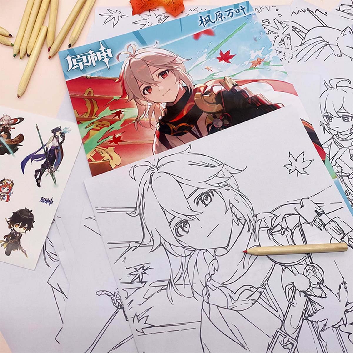 ちぇりおん☆さま専用（原画）白雪の魔法【水彩画】ほか　2点おまとめ Amazon.co.jp: 原神 塗り絵 手描き本 フォルカロス 魈 (しょう) お